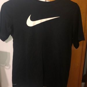 Boys Black Nike Dri-fit t-shirt